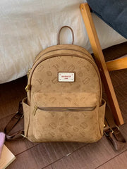 Cartoon Print Backpack for Women, Large Capacity Leisure Travel Backpack