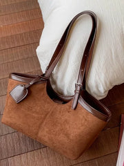 Large Capacity Underarm Shoulder Bag for Women, Retro Style Portable Commuter Handbag