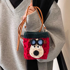 Handwoven Shoulder Crossbody Bag for Women, Woven Straw Tote