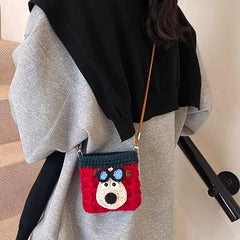 Handwoven Shoulder Crossbody Bag for Women, Woven Straw Tote