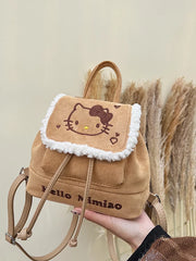 Cute Cat Mini Backpack for Women, Small Travel and Shopping Backpack