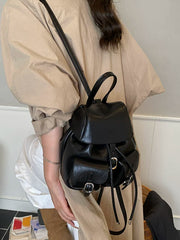 Black Large-Capacity Backpack for Women, Commuter and Travel Bag