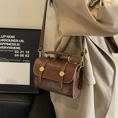 Small Square Crossbody Bag for Women, Portable Shoulder Handbag