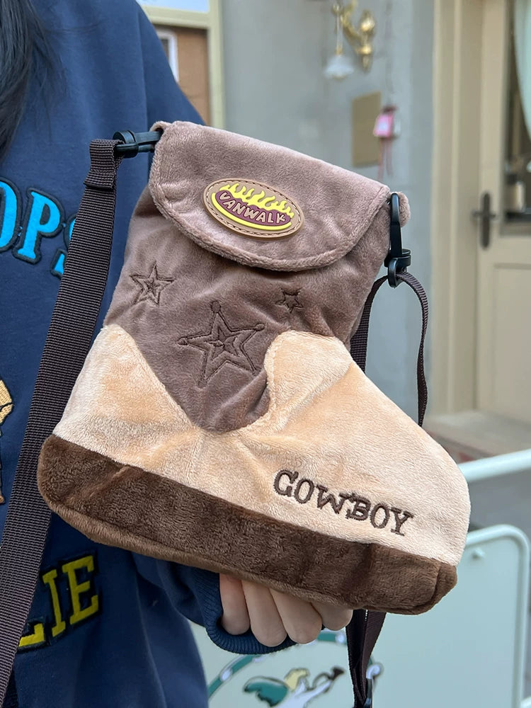 Cute Cartoon Printed Crossbody Phone Bag for Women, Shoulder Mini Handbag