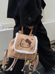 Cute Cat Mini Backpack for Women, Small Travel and Shopping Backpack