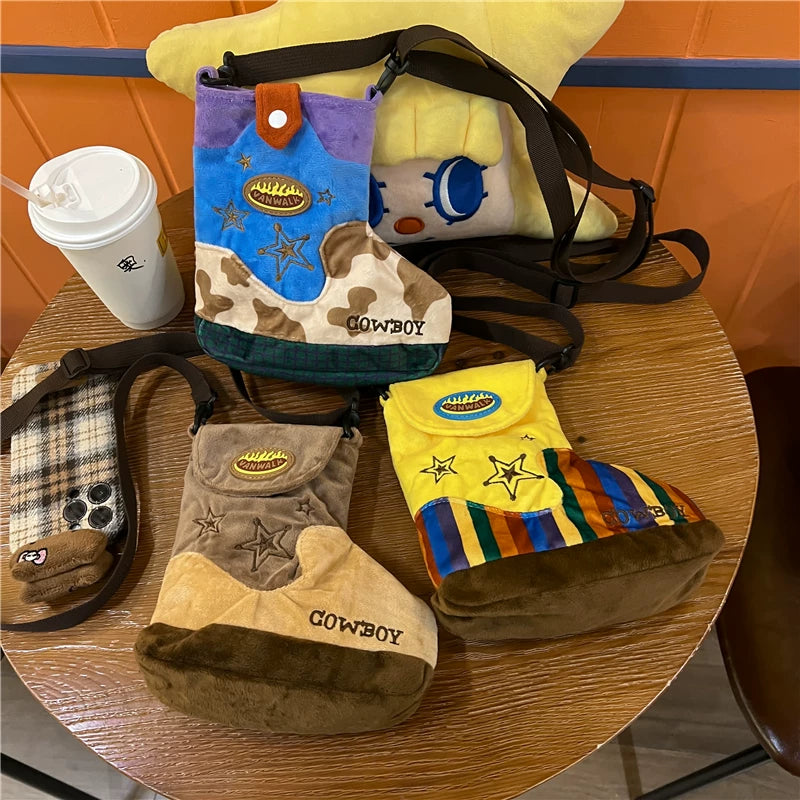 Cute Cartoon Printed Crossbody Phone Bag for Women, Shoulder Mini Handbag