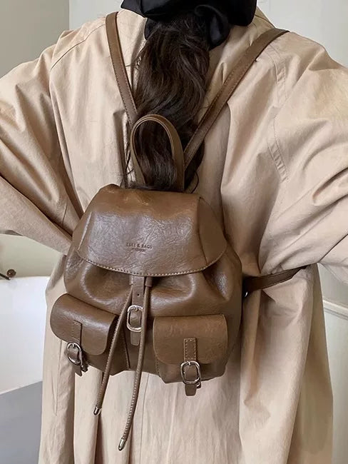 Black Large-Capacity Backpack for Women, Commuter and Travel Bag