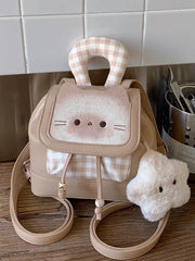 Mini Cartoon Backpack for Women, Small Travel School Bag