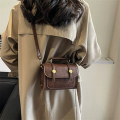 Small Square Crossbody Bag for Women, Portable Shoulder Handbag