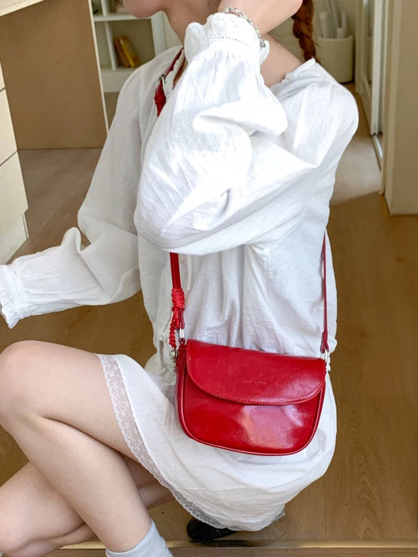 Red Small Crossbody Phone Bag for Women, Shoulder Mini Handbag