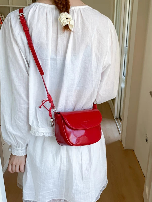 Red Small Crossbody Phone Bag for Women, Shoulder Mini Handbag