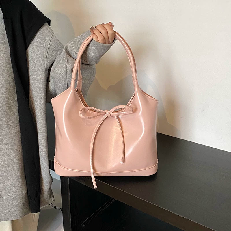 Large Red Tote Bag for Women, Spacious Shoulder Handbag for Daily Use and Special Occasions