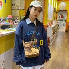 Cute Cartoon Printed Crossbody Phone Bag for Women, Shoulder Mini Handbag