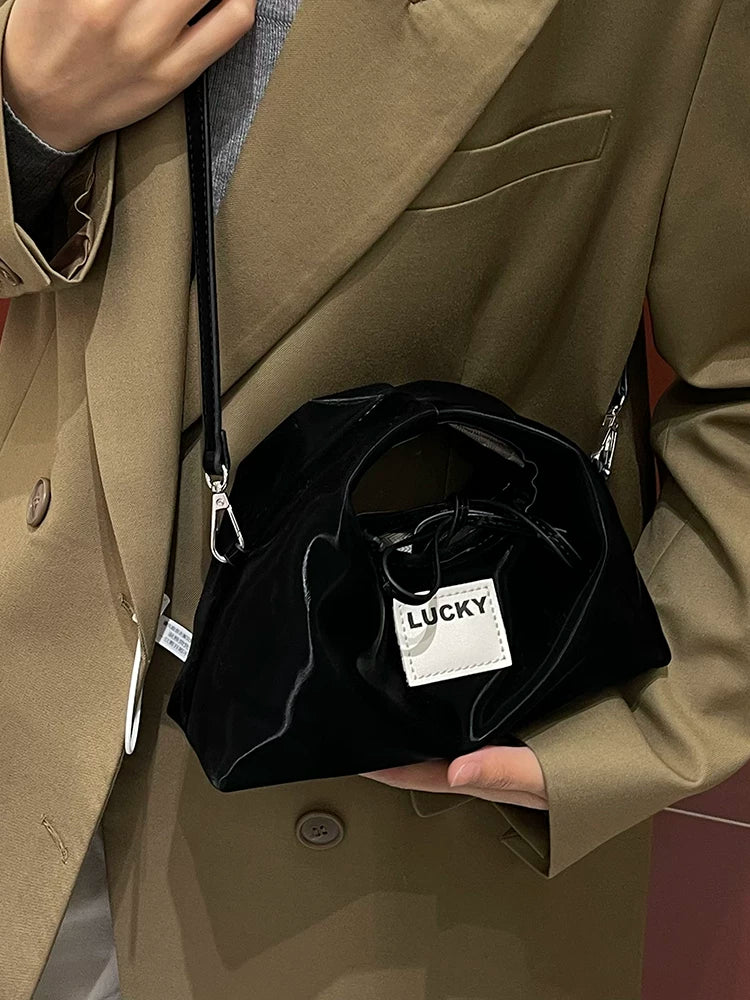 Red Shoulder Crossbody Bag for Women, Textured One-Shoulder Handbag