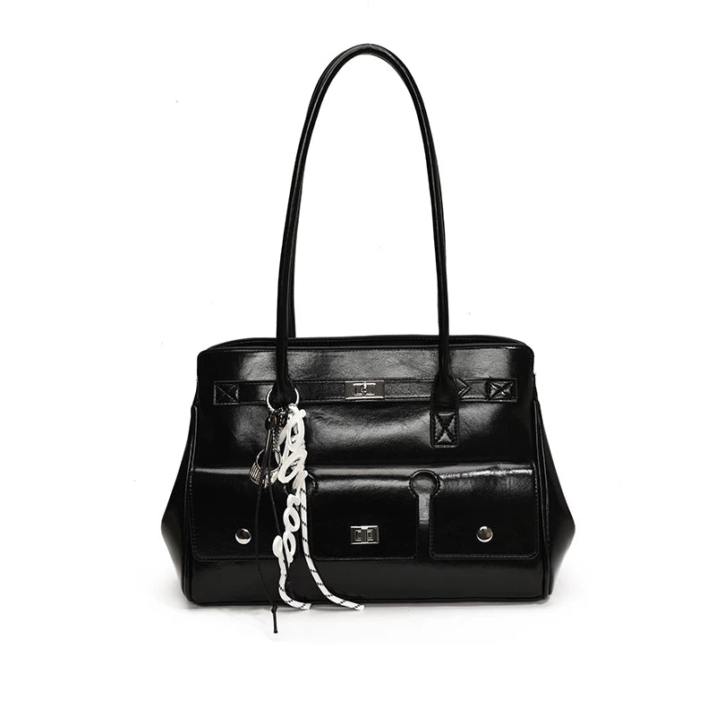 Large Capacity Briefcase Shoulder Bag for Women, Work Handbag