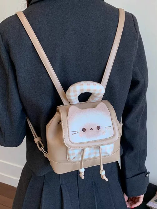 Mini Cartoon Backpack for Women, Small Travel School Bag