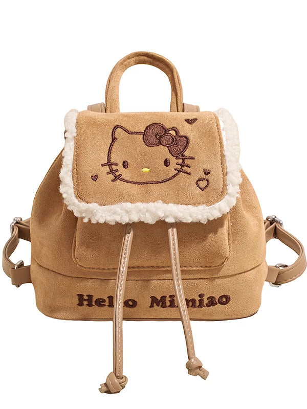 Cute Cat Mini Backpack for Women, Small Travel and Shopping Backpack