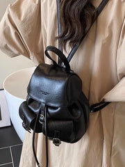 Black Large-Capacity Backpack for Women, Commuter and Travel Bag