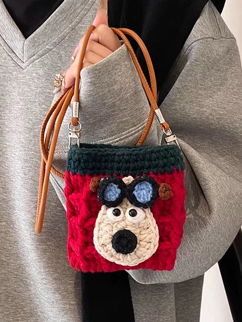 Handwoven Shoulder Crossbody Bag for Women, Woven Straw Tote