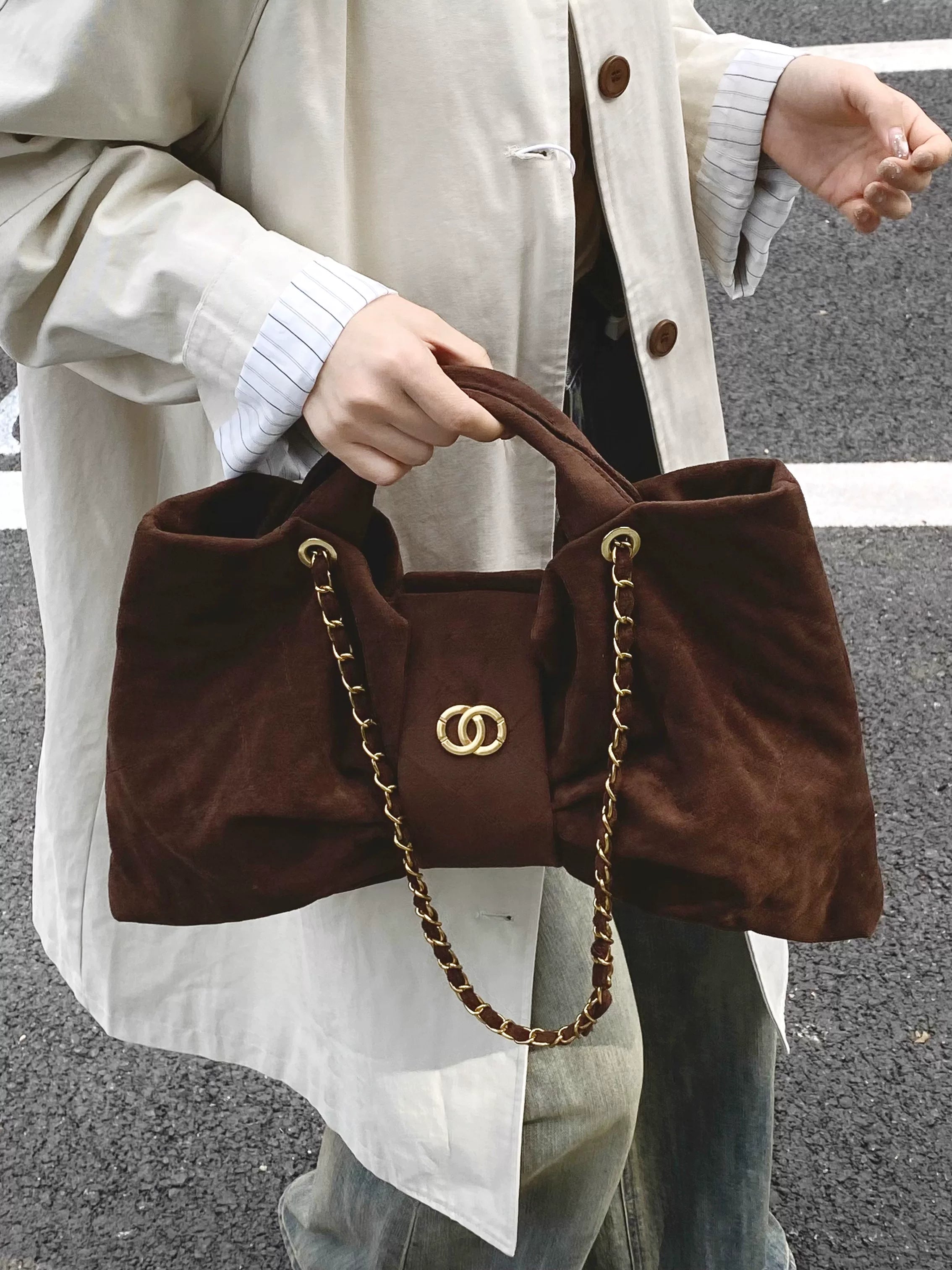 Large Capacity Tote Bag for Women, Shoulder and Crossbody Handbag