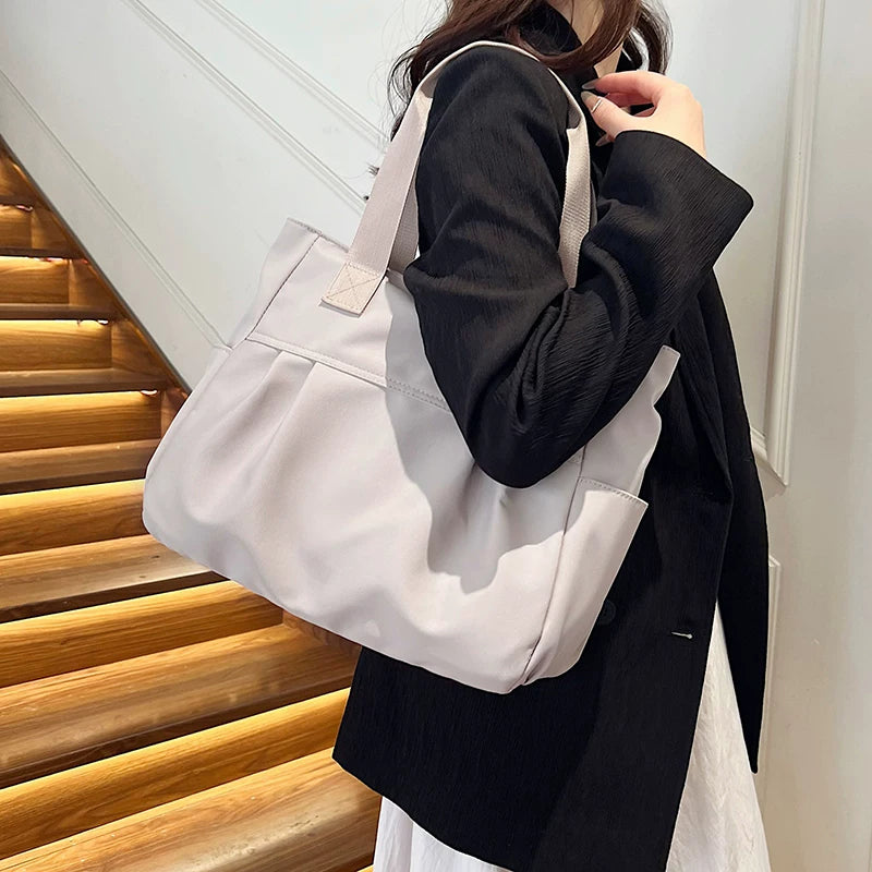 Large Capacity Puffer Tote Bag for Women, Versatile Shoulder Handheld Carry Bag