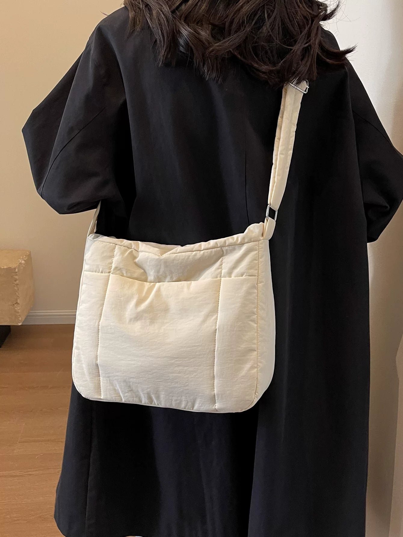 Large Capacity Puffer Tote Bag for Women, Versatile Shoulder Handheld Carry Bag