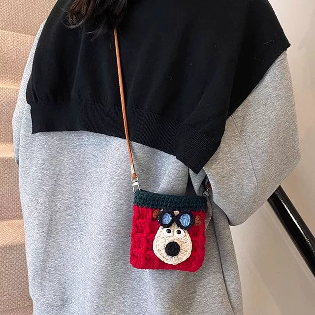 Handwoven Shoulder Crossbody Bag for Women, Woven Straw Tote