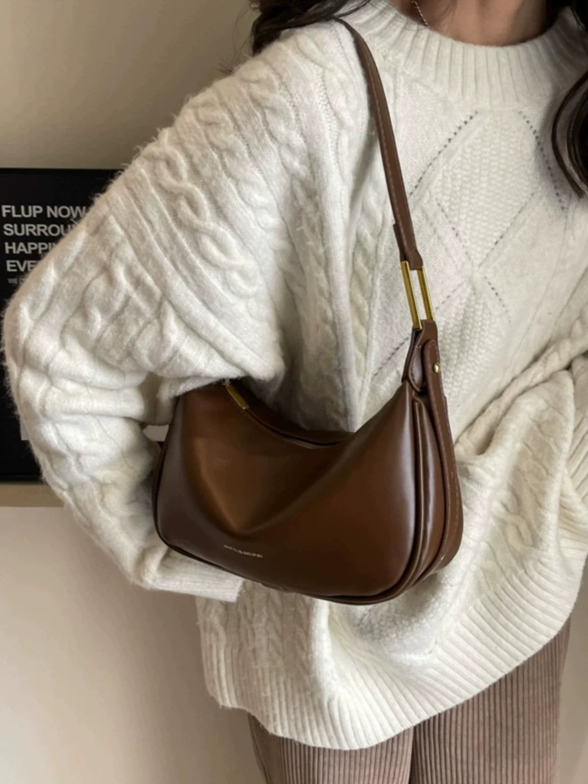 Crossbody Shoulder Dumpling Bag for Women, Small Shoulder Bag